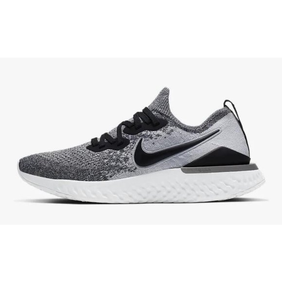 Nike Epic React Flyknit 2 Womens Running Shoe Black White BQ8927-102 NEW Multi - Picture 7 of 10